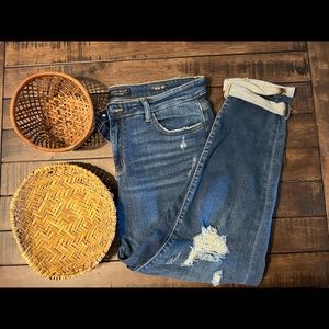 Judy Blue distressed, Marah cuffed jeans